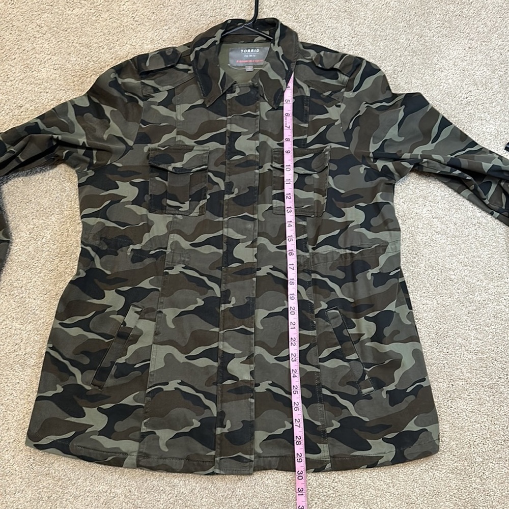 Torrid Camo Twill Anorak Utility Jacket 0 - Picture 11 of 12